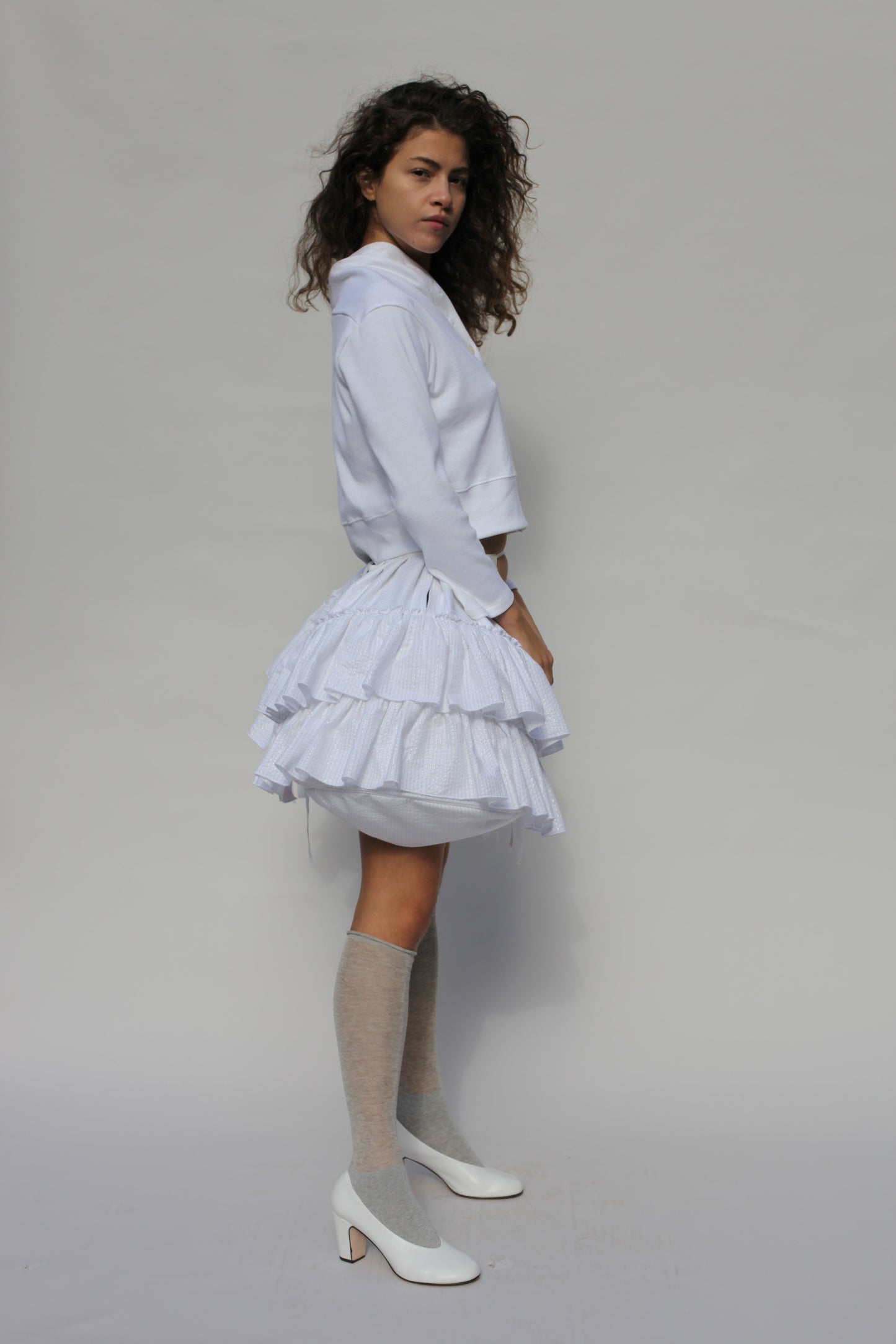 The Bubble Skirt - White