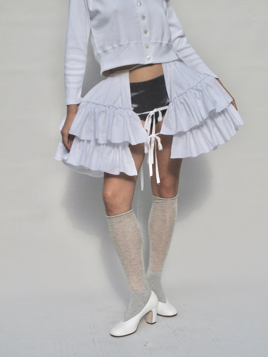 The Bubble Skirt - White