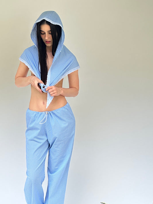 The Gerard Pant - Blue Gingham